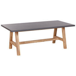 Beliani Garden Dining Table Tonnare 200 Cm 100 Cm Concrete Grey - thumbnail 1