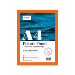 A4 Orange Picture Frame Fits A4 (21 X 29.7Cm - 8.3 X 11.7In) Poster, Photo, Artwork, Or Print. - thumbnail 1