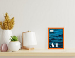 A4 Orange Picture Frame Fits A4 (21 X 29.7Cm - 8.3 X 11.7In) Poster, Photo, Artwork, Or Print. - thumbnail 4