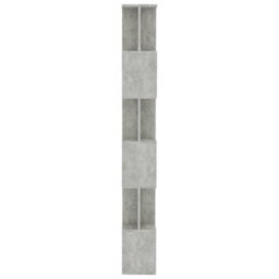Berkfield Book Cabinet/room Divider Concrete Grey 80X24X192 Cm Engineered Wood - thumbnail 6