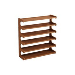 6 Tier Multi Tier Wooden Shoe Rack Storage Organizer For Hallway Dorm Entryway Home - thumbnail 3