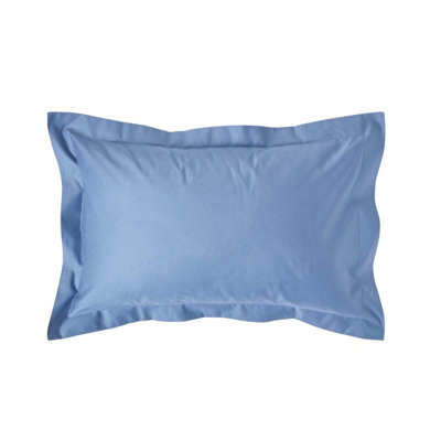 Homescapes Air Force Blue Egyptian Cotton Oxford Pillowcase 1000 Tc, Standard - image 1