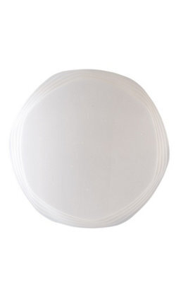 Luminosa Lighting Luminosa Psyche Led Dimmable Round Flush Ceiling Lamp, White Stardust, 3000- 4000-6000K