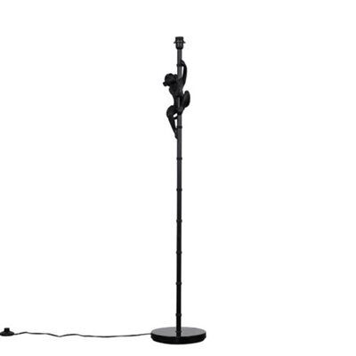 Valuelights Hanging Monkey Animal Quirky Modern Black Floor Lamp Base - image 1