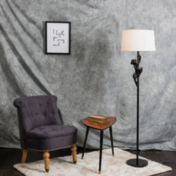Valuelights Hanging Monkey Animal Quirky Modern Black Floor Lamp Base - thumbnail 5