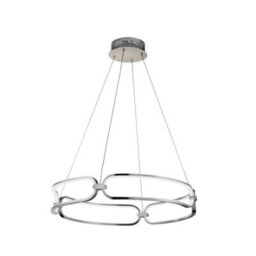 Luminosa Lighting Luminosa Colette Integrated Led Ceiling Pendant Chrome - Uk Stock - thumbnail 2