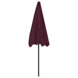 Berkfield Beach Umbrella Bordeaux Red 200X125 Cm - thumbnail 5