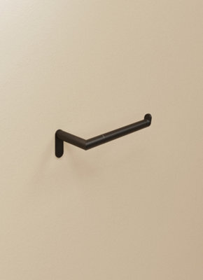Cosmic Toilet Roll Holder, Matt Black, Micra Collection - image 1