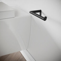 Cosmic Toilet Roll Holder, Matt Black, Micra Collection - thumbnail 2