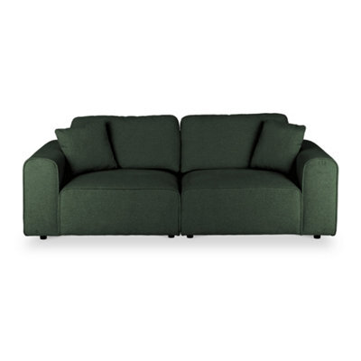 Hugo Moss Green 3 Seater Sofa - Fully Assembled By Roseland Furniture - image 1