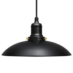 Long Life Lamps Company Industrial Vintage Ceiling Pendant Light Black Metal Lampshade M0132 - thumbnail 4