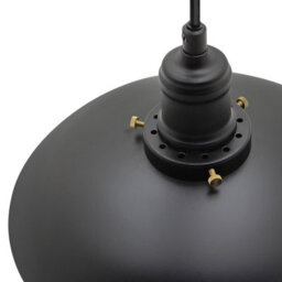 Long Life Lamps Company Industrial Vintage Ceiling Pendant Light Black Metal Lampshade M0132 - thumbnail 5