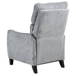 Wyld And Coco Heritage Living Reclining Armchair, Grey Fabric, High Back, Adjustable Back And Integrated Footstool - thumbnail 6