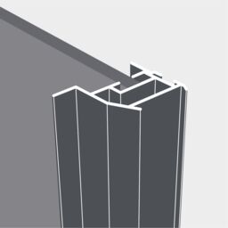 Spacepro Element 4 Panel Mirrored Black Framed Sliding Wardrobe Door Set Of 2 (H)2220mm (W)1197mm - thumbnail 4