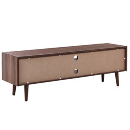 Beliani  Tv Stand Franklin Dark Brown - thumbnail 8
