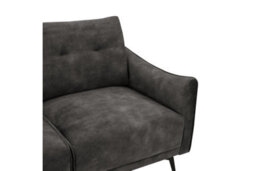 Home Detail Kensington 3 Seater Velvet Sofa, Steel Grey Velvet - thumbnail 6