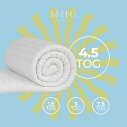 MHG Living 4.5 Tog Summer Duvet, Anti-Allergy Microfibre, Lightweight & Breathable Quilt - Single - thumbnail 8