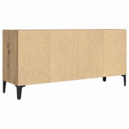 Berkfield Tv Stand Artisan Oak Engineered Wood, Metal Medium Tv Stand - thumbnail 7