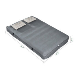 Sobuy Air Bed With Pillows 75.1X53.9X8.6 Inch Ogs32-Ii-L-Hg-P01 - Gray - thumbnail 2