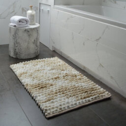 Allure Bath Fashions Marl Chunky Bobble Bath Mat Non Slip - Natural - thumbnail 3