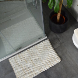 Allure Bath Fashions Marl Chunky Bobble Bath Mat Non Slip - Natural - thumbnail 4
