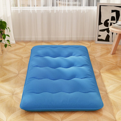 Costway Foldable Tatami Mat Floor Futon Mattress Roll Up Sleeping Pad W/ Washable Cover, Small Double/double/king Size - image 1