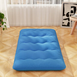 Costway Foldable Tatami Mat Floor Futon Mattress Roll Up Sleeping Pad W/ Washable Cover, Small Double/double/king Size - thumbnail 1