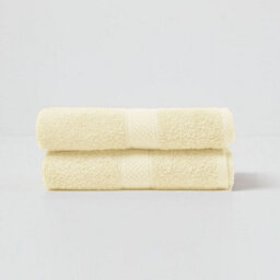 Homescapes Turkish Cotton Hand Towel, Yellow - thumbnail 3