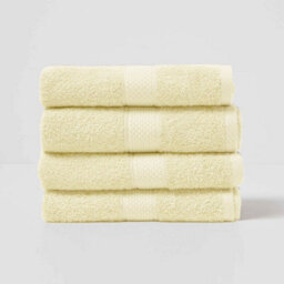 Homescapes Turkish Cotton Hand Towel, Yellow - thumbnail 2