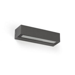 Luminosa Lighting Luminosa Lako Integrated Led Down Lighter Outdoor Wall Light Grey, 3000K, Ip65 - thumbnail 1