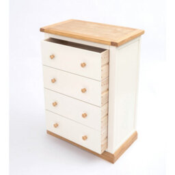 Cabinet Bits Trevi 4 Drawer Chest Of Drawers Wood Knob - thumbnail 4