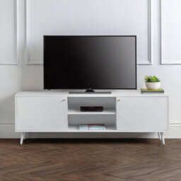 Oakham Premium Morven Tv Unit In White - thumbnail 3