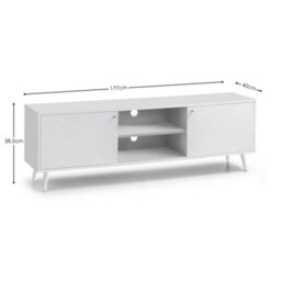 Oakham Premium Morven Tv Unit In White - thumbnail 8