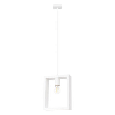 Luminosa Lighting Luminosa Aries Square Pendant Ceiling Light White - image 1