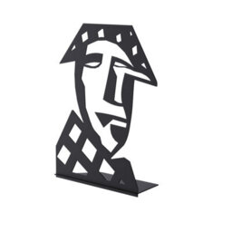 Decortie Max Modern Metal Art Home Decorative Ornament, Black - thumbnail 2