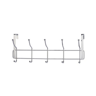 Buckingham Over The Door 10 Hook Coat Hanger Chrome-Premium Quality - image 1