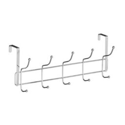 Buckingham Over The Door 10 Hook Coat Hanger Chrome-Premium Quality - thumbnail 3