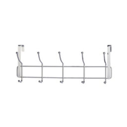 Buckingham Over The Door 10 Hook Coat Hanger Chrome-Premium Quality - thumbnail 1