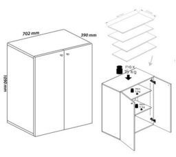 Vcm Wood Shoe Cabinet Shoe Rack Lona 3 - thumbnail 4