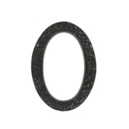 UAP Limited Uap House Number - 0 - Black Cast Iron - 4 Inch - thumbnail 1