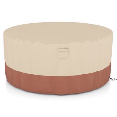 Costway 158 Cm Round Patio Furniture Cover Outdoor Dining Table Chair Set Cover - image 1