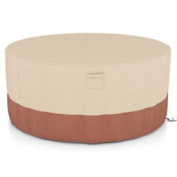 Costway 158 Cm Round Patio Furniture Cover Outdoor Dining Table Chair Set Cover