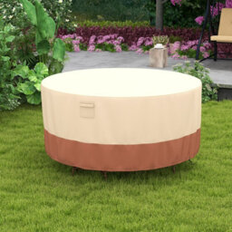 Costway 158 Cm Round Patio Furniture Cover Outdoor Dining Table Chair Set Cover - thumbnail 5