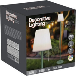 Urbn-Living Urbnliving Usb Colour Changing Accent Floor Lamp With 10 Led Lights, Ip44 Indoor & Outdoor Use Energy-Efficient Night Light- Green - thumbnail 7