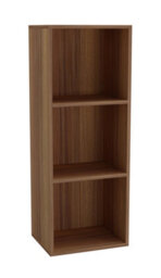 Urbn-Living Urbnliving 30Cm Height Teak 3 Tier Wooden Bookcase Shelving Display Storage Wood Shelf Shelves Cube - thumbnail 3