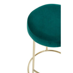 Orsina Manhattan Green Velvet Bar Stool - thumbnail 7