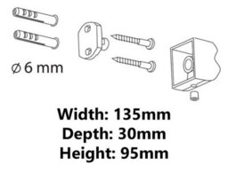 Bisk Toilet Paper Rack Wall Mounted Roll Holder Modern Wc Black Powder Coated Zamak - thumbnail 4