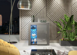 Sideboard Tv Unit Modern Cabinet Cupboard Tv Stand Living Room High Gloss Doors - Dark Grey - thumbnail 7