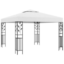 Walplus Gazebo Outdoor Beach Party Festival Camping Tent Canopy Wedding Marquee Awning3X3 M White 180 G/ma