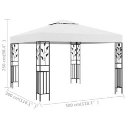 Walplus Gazebo Outdoor Beach Party Festival Camping Tent Canopy Wedding Marquee Awning3X3 M White 180 G/ma - thumbnail 5